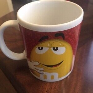 M&M Red & Yellow Coffee Cup Officially Licensed 2014‎ Megatoys